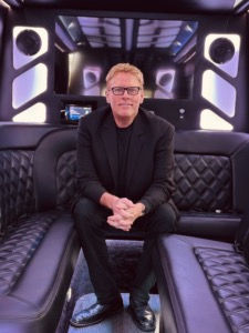 Gary with his limousine driver.